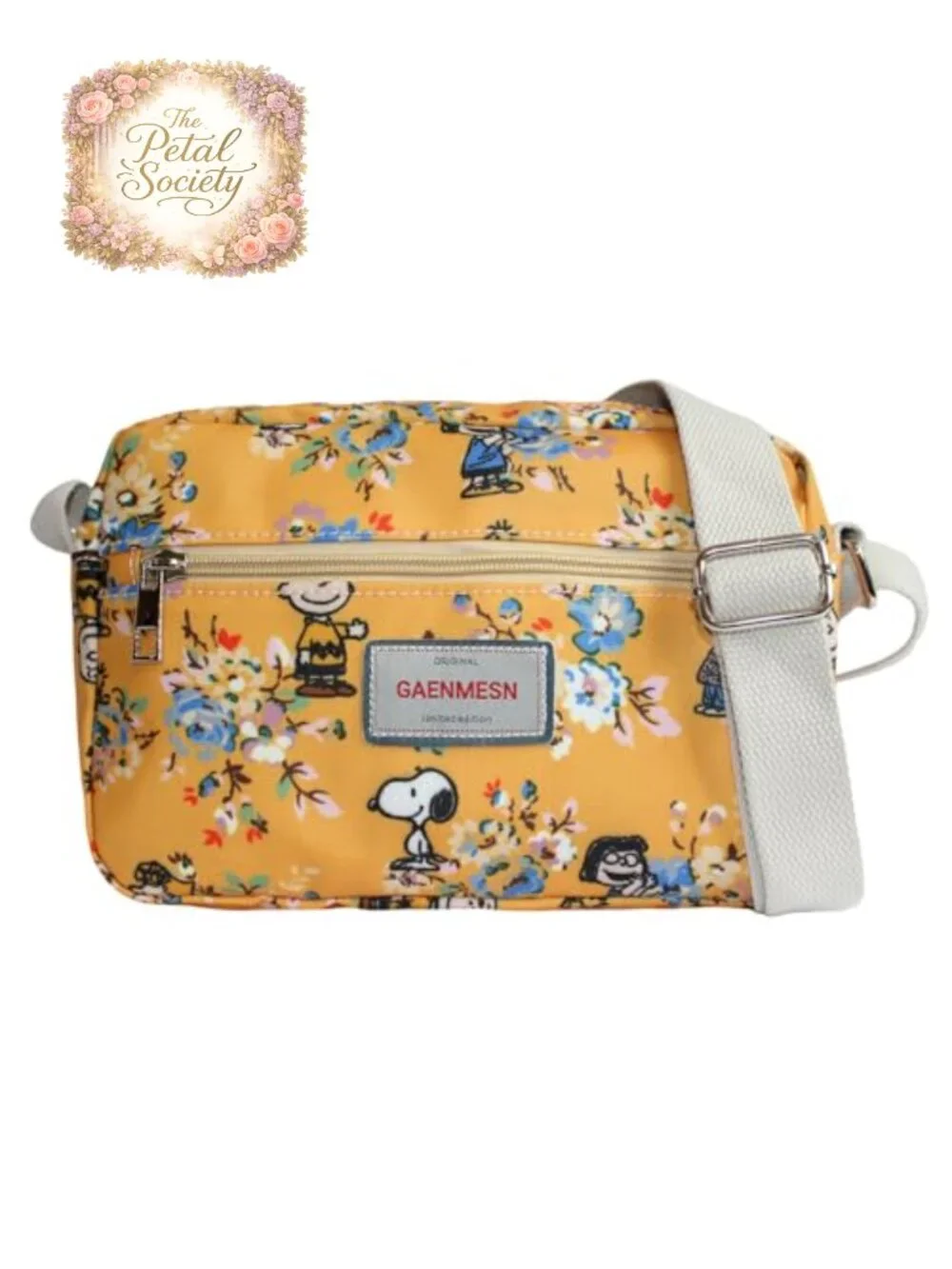 Lightweight Crossbody Bag with Water Resistant Oilcloth Fabric, Everyday